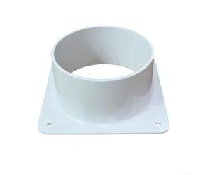 Gettimore 4" Inch Straight Duct Connector Flange,Plastic Straight Pipe Flange Round Pipe Air System Element Ventilation Duct PVC Tube(100mm)