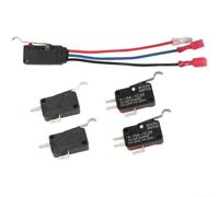 Gettimore 5-Pack Cart Switch Kit for Car 1980-2024 and 2004-2025, Forward Reverse Control with 3-Wire 3-Pin 2-Pin Terminals, Replaces OEM 101979101 1014808 1014805 Black