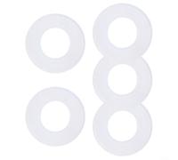Gettimore 5 Pack Silicone Seal Washer Set for Siamp for Optima 49/50 Flush Valve, Transparent Replacement Gaskets
