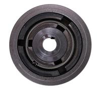 Gettimore 5" Single Pulley Clutch for Wacker VP1340/VP1350/VP1750 and for Honda GX160/GX200 Engines, 13HP Rated, 128mm Diameter, 12" V-Belt Width, Keyway 3/16", Compatible with 1905mm Crankshaft