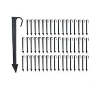 Gettimore 50Pcs Ground Pegs for Irrigation Hose, Ground Anchors Pegs Securing Pegs for 1/2 3/4 Drip Irrigation Line Weeping Pipe Soaker Hose(16MM)
