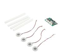 Gettimore 5V DIY Humidifier Kit Mist Maker Module with 4 Nozzles Ultrasonic Fogger Circuit Board for Home Garden Air Quality Control Green D