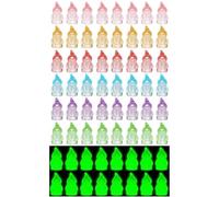 Gettimore 60 Pcs Glow in the Dark Mini Resin Gnomes for Whimsical Garden Decor, Waterproof Luminous Fairy Statues, Sturdy Handmade Outdoor Yard Accents, Colorful Party and Potted Plant Decorations