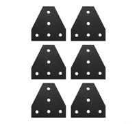 Gettimore 6pcs Aluminium Alloy Corner Codes with 5 Holes, T-Shaped and for L-Shaped Bracket Fasteners for 3D Printer Accessories and Robotic Project Assembly(T)