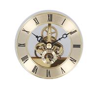 Gettimore 86MM Quartz Quiet Skeleton Clock Insert Clock Repair Replacement DIY Parts Crafts Quartz Gear Movement Inlaid Accessories Decor, gold