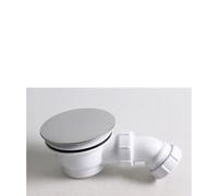 Gettimore 90 Degree Shower Drain Trap with Stainless Steel Cover and Filter Basket, SUS304 and PP Material, Shower Room and Sink Base Hole