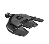 Gettimore ABS CD Slot Mount for Car Stable Non-Slip Grip | 360-degree rotation, adjustable viewing angle, secure CD slot fit, no windshield obstruction, safe driving