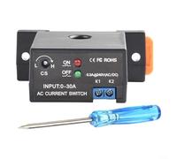 Gettimore AC Current Sensing Switch, Self Powered Adjustable 0.2-30A for Substation Frequency Conversion Speed Control Devices and Automation Industries(Normally Open)