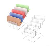 Gettimore Acrylic 5 Tier Display Stand Organizer for Handbags Purses Jewelry Storage Clear Shelf Rack Home Office Vanity Table Holder