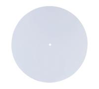 Gettimore Acrylic Slipmat 12 Inch for Vinyl LP Turntable, 3mm Anti-Static Record Mat with Label Recess Compatible with Phonograph Players, Enhances Sound Clarity White