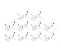 Gettimore Acrylic Specimen Display Stands 10 Pack Clear Easel Holders for Geodes Rocks Minerals Fossils Small Collectibles Home Office Decor 3 Sizes(S)