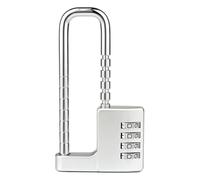 Gettimore Adjustable Extended U-Shaped Mechanical Password Padlock File Cabinets, Wardrobes & Doors Alloy Steel, 11764.4 mm, 42C98 mm Telescopic for Range