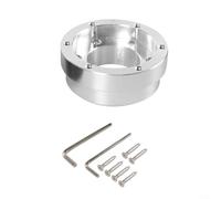 Gettimore Aluminium Steering Wheel Adapter Plate Hub for Logitech G25 G27 G29 G920 70mm PCD CNC Racing Sim Rig Accessory(Silver)