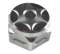 Gettimore Anodized Motorcycle Bolt Cover Red Gold Blue Silver(Silver)
