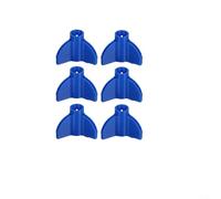 Gettimore Arrow Feather Protective Sleeves 6 Pieces ABS Material Fletching Guards Stops Friction Damage When Stacked for Most Rubber Vanes Under 9mm Travel