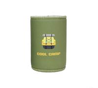 Gettimore Beer Bottle Sleeve Insulators, Neoprene 12oz Camping Can Sleeves Insulated Cover Beverage Cooler Sleeves for 330ml Cola Beer Water Bottle(Short Green)