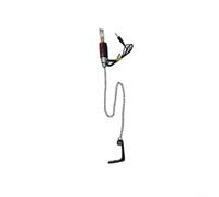 Gettimore Bite Indicator Set 4 Bobbins Carp Fishing Portable LED Illuminated Bite Alarms Drop Off Alarm Detachable for Outdoor Rod Light up(red)