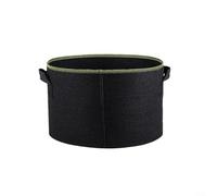 Gettimore Black Felt Grow Bag with Green, Breathable Non-Woven Fabric Plant Pot Vegetables & Potatoes, Reusable Garden (10 Gallon)(Green 10 Gallon)