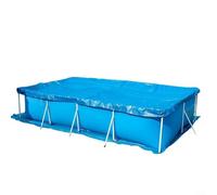 Gettimore Breathable Square Above Ground Pool Cover UV Protection Leaf Net for Water Quality Child Safety PE Material(C)