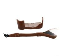 Gettimore Camera Base Case for Olympus E-P7, PU Leather(light brown)