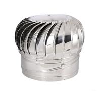 Gettimore Chimney Spinner, 110mm/150mm/200mm Stainless Steel Rotating Chimney Cowl Cap Top Hat for Ventilation Pipes, Smoke Chimneys, Flue Pipe(Ø200 MM)