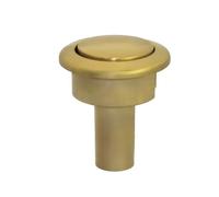 Gettimore Chrome Toilet Push Button Flush for Siamp Storm 33A and 34335077 Models, Gold Finish, 48mm Diameter, Fits Cistern Holes 38-44mm, Durable ABS Construction, Easy Installation