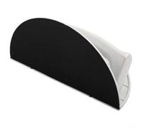 Gettimore Compact Half Round Corner Sander for Drywall, Right Angle Grinding Tool with 10 Sandpaper Sheets, PC Material for Efficient Wall Polishing in Tight Spaces(180 mesh)