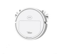 Gettimore Compact Smart Robot Vacuum Cleaner: Effortless Cleaning for Small Spaces！(White（battery）)