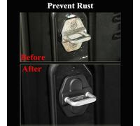 Gettimore Complete 8PCS Door Lock Cover and Screw Protector Set for Jeep for Wrangler for JL JT 2018 2021 2 and 6 Pieces