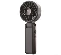 Gettimore Digital Display Folding Handheld Fan with 100 Levels Adjustable USB(Dark Gray)