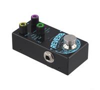 Gettimore Digital Reverb Effect Pedal for Guitar/Bass Featuring 9 Tonal Algorithms, True Bypass, LED Knobs, Wireless BT 5.4, and Metal Housing