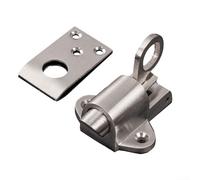 Gettimore Door Spring Bolt Stainless Steel Automatic Gate Latch Bounce Lock Attic Loft Ceiling Hatch Lock Catch Tool for Cabinets, Courtyard, Shed Doors
