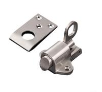 Gettimore Door Spring Bolt Stainless Steel Automatic Gate Latch Bounce Lock Attic Loft Ceiling Hatch Lock Catch Tool for Cabinets, Courtyard, Shed Doors