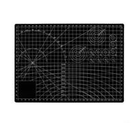 Gettimore Double Sided Cutting Mat A2/A3/A4/A5 3mm Thick Waterproof PP Craft Pad with Scale for Sewing Carving Anti Slip, Green Black(A-4 black)