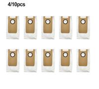 Gettimore Dust Bags Compatible with Uwant U200 and U200 Pro Robot Vacuum Cleaner, 4 or 10 Pack Replacement Dust Bin Bags Made from 2 Layers of Superfine Melt-Blown Fibre Plus 2 Layers of Non-Woven Fab