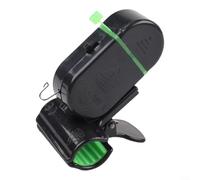 Gettimore Electric Fishing Bite Alarm Indicator with LED Light 80dB Sound ABS Stainless Steel Clip 6pcs Set for Rods(plastic black)