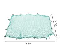 Gettimore Engineered Nylon Cargo Net SUV, Pickup & Trailer 2.5 x 3.5 for m for Heavy-Duty Stretch Mesh with 15 Hooks, Green