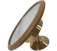 Gettimore Espresso Observation Mirror for Coffee Machines, Reflective Flow Rate Lens with Multi-Angle Rotation, Enhanced Visibility for Crema, for Durable Alloy & Wooden Mirror Construction, Compatib