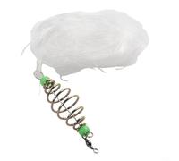 Gettimore Fishing Net with Sticky Mesh for Safe Fish Catching Lightweight Nylon Iron Trap Net in Multiple Mesh Sizes White(7目)
