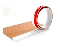 Gettimore Floor Transition Strip for Laminate Hardwood Tile Vinyl | 2m PVC Floor Cover Edge Protector | Flat Profile Seamless Room-to-Room Strip in Grey, Dark Brown, Light Brown, Black, White, Yellow