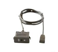 Gettimore For BMW E46 3 Series 2002-2006 1x ABS+rubber AUX IN AUX Cable Wire Set Audio Port Replacement Car Accessories