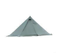 Gettimore for Great Pyramid Tent Camping with Stove Jack, 5M Winter Hot Tent Adults, Windproof Teepee Yurt with Aluminum Poles, Brown(Green)
