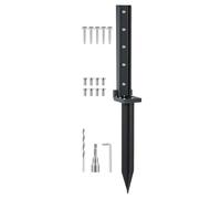Gettimore for Heavy Duty Fence Post Repair Kit with for Stainless Steel Screws, Design Bracket 31.8 x 15.7 in Posts, H-Shaped for Stabilizer Fences, Mailboxes & Signage