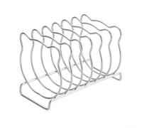 Gettimore for Stainless Steel Bear Toast Rack with Multiple Slots Air Fryer and Kitchen Baking Bread Holder, Silver