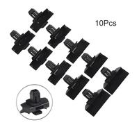 Gettimore Front for Fender Flare Molding Clips for Jeep Wrangler and for Commander 2006-10, Replacement Part 5189180-AA, Nylon Fasteners, 10 Pack, Top Head 13 mm x 31 mm, Bottom Head 14 mm x 22 mm, St