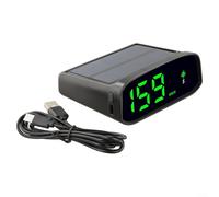 Gettimore Gettimore Car Solar GPS Speedometer Compass, Solar Powered Digital HUD Speedometer For Cars Speed Measurement