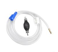 Gettimore Hand Operated Siphon Pump Manual Oil Extractor for Fuel for Diesel Water, Quick Start Bulb with Flexible PVC Hose, Leak-Proof Liquid Transfer Kit