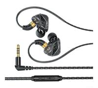 Gettimore Hi-Fi Wired Earbuds with Volume Control Black(purple) | Enhanced for bass response, deep sound quality, gaming audio boost, option, inline controls
