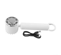 Gettimore High Power Semiconductor Handheld Fan 150000RPM 3-Speed Adjustable Airflow Compact Design with Type-C Quick Charge for Summer Heat Black(White)