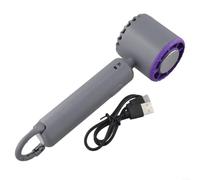 Gettimore High Power Semiconductor Handheld Fan 150000RPM 3-Speed Adjustable Airflow Compact Design with Type-C Quick Charge for Summer Heat Black(Black)